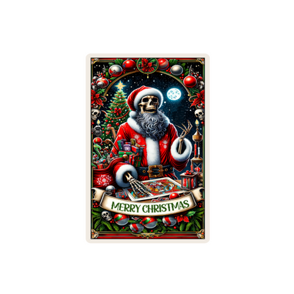 Christmas Tarot Card Decals - Glossy White Self Adhesive Vinyl image 1