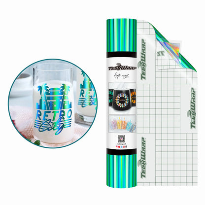 Holographic Glossy Rainbow Vinyl