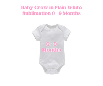 Baby Grow in Plain White for Sublimation image 4