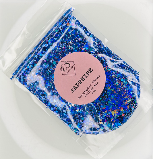 Sapphire - Holographic Chunky Glitter Mix image 0