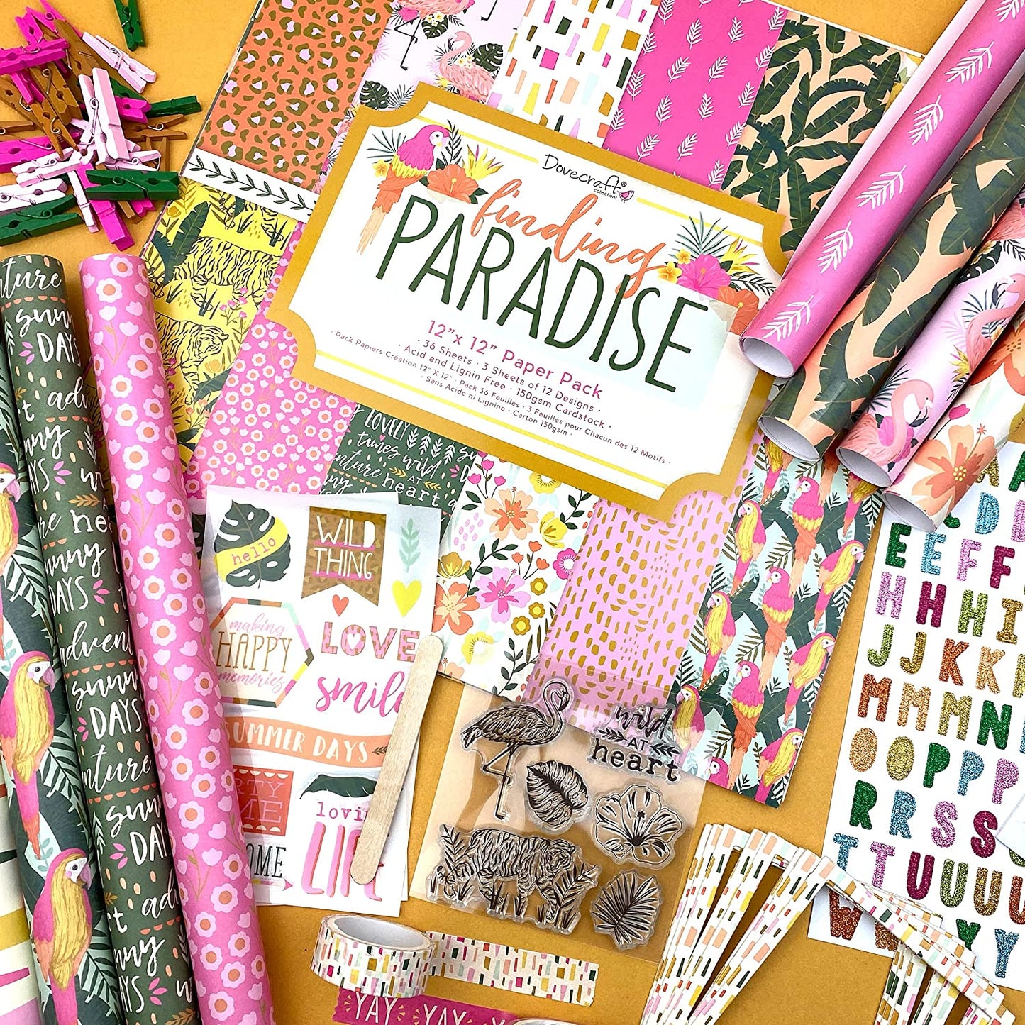 Dovecraft - Finding Paradise 12" x 12" Paper Pad image 1