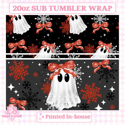Lace Ghostie - Full 20oz Tumbler Sublimation Print image 1