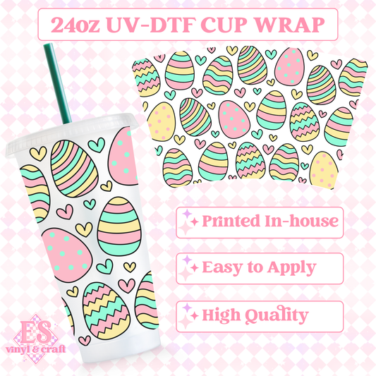 Easter Mini Eggs - UVDTF 24oz Cold Cup Wrap image 0