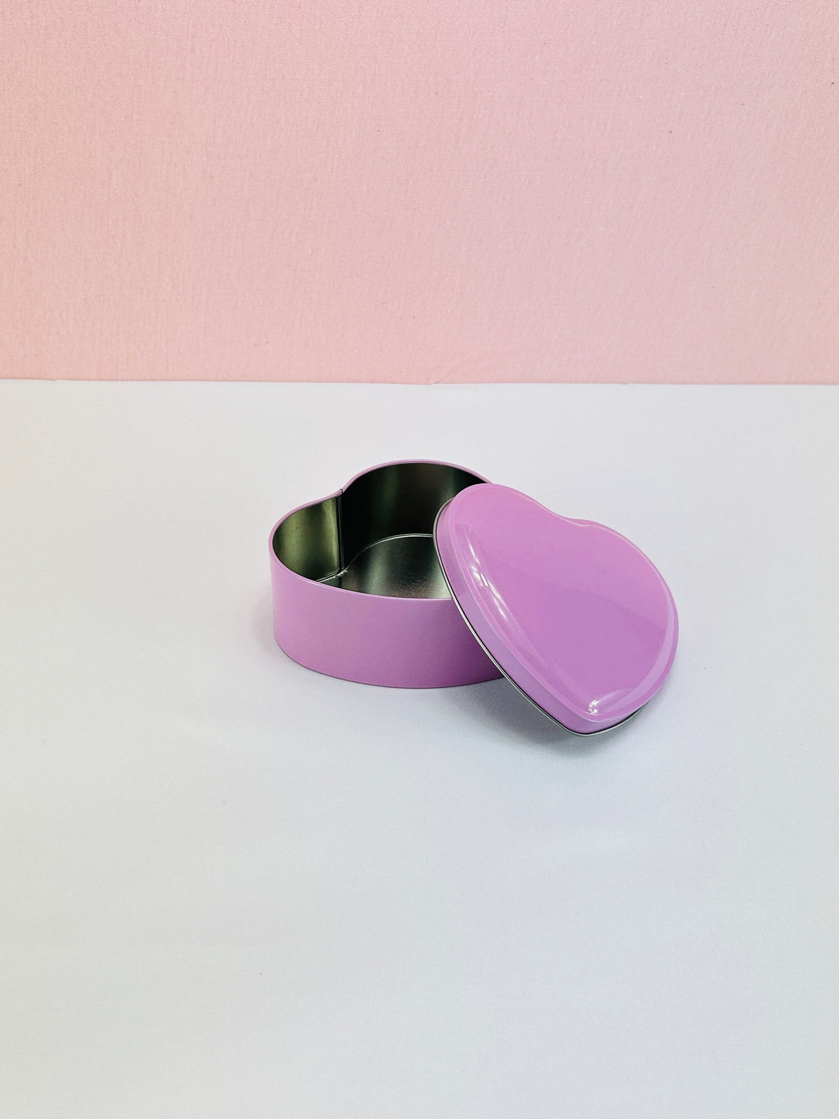 Pink Metallic Heart Tin image 1