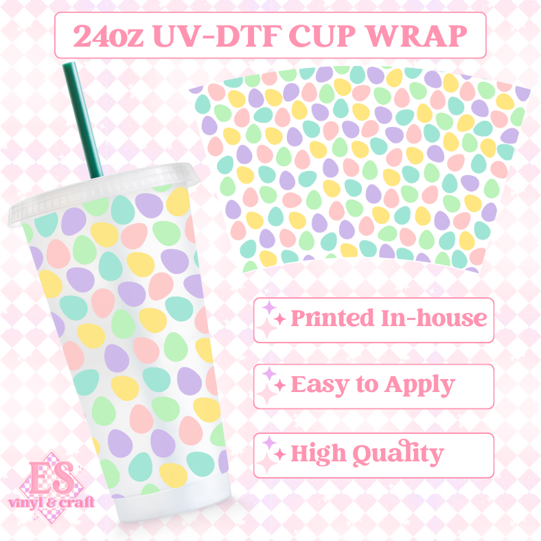 Little Eggs - UVDTF 24oz Cold Cup Wrap image 0