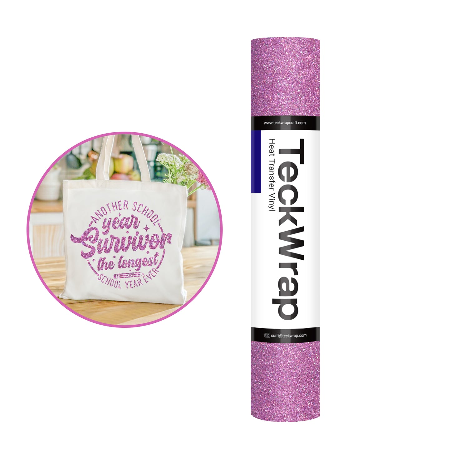 Teckwrap 10" Fancy Glitter Heat Transfer Vinyl