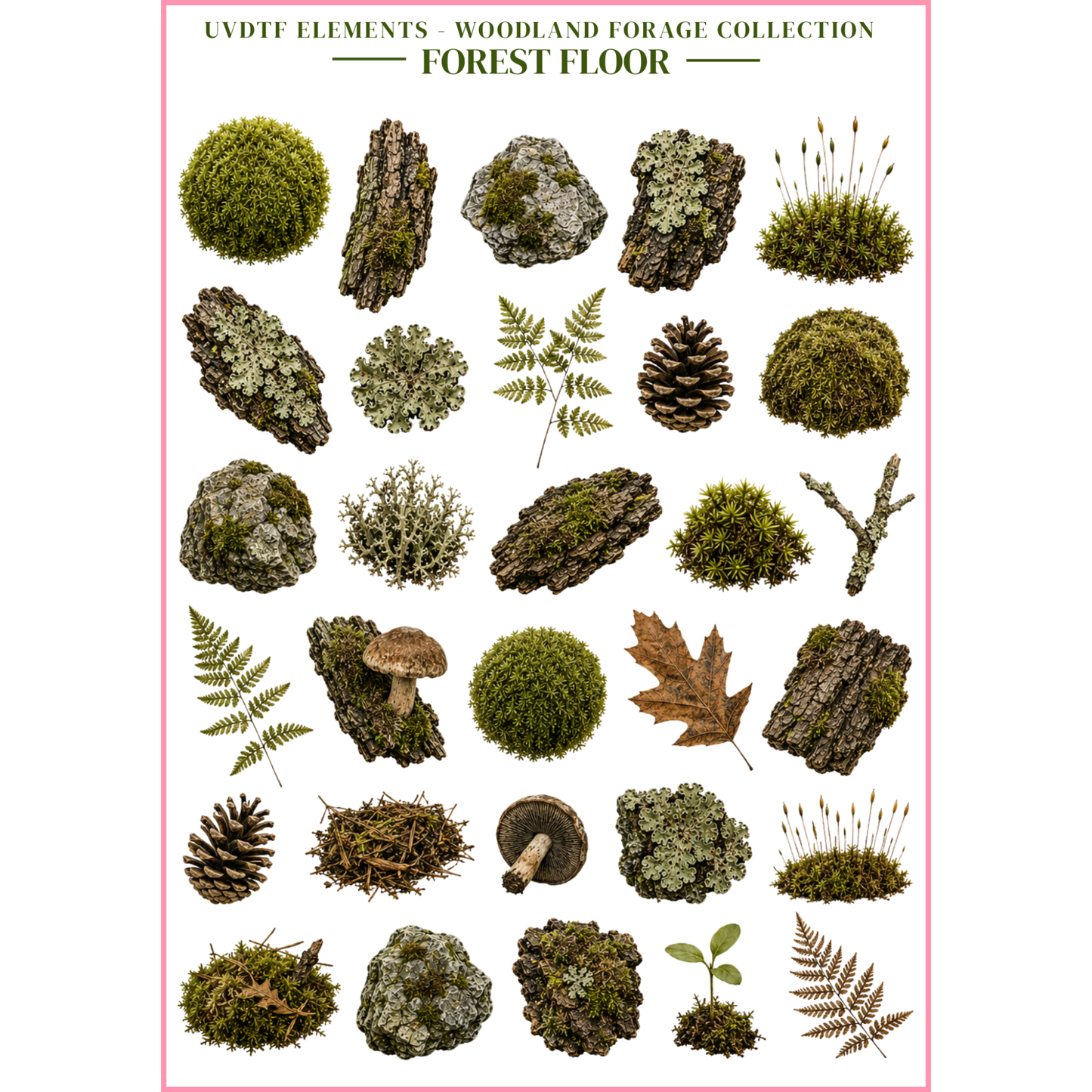 UVDTF Elements - Woodland Forage