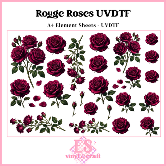 Rougie Roses - UVDTF Element Sheet