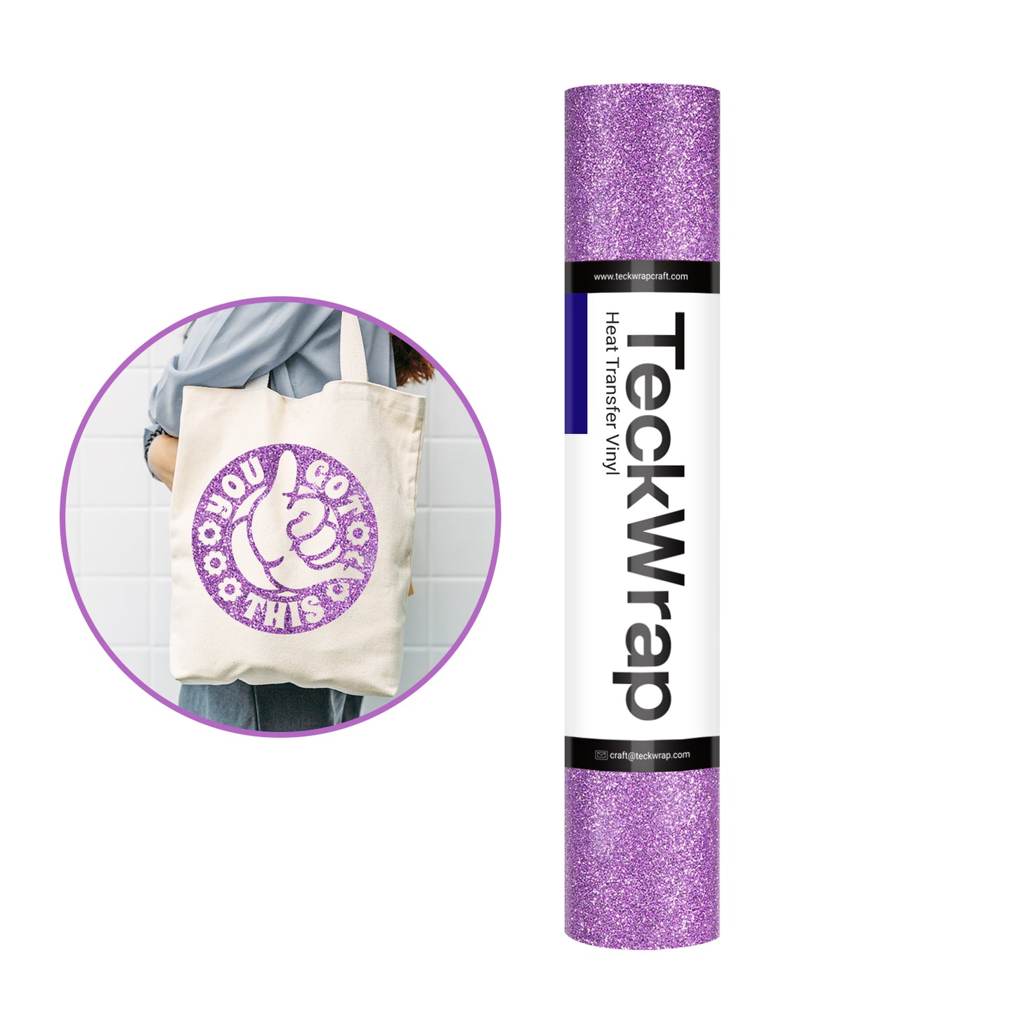 Glitter Heat Transfer Vinyl - 12''