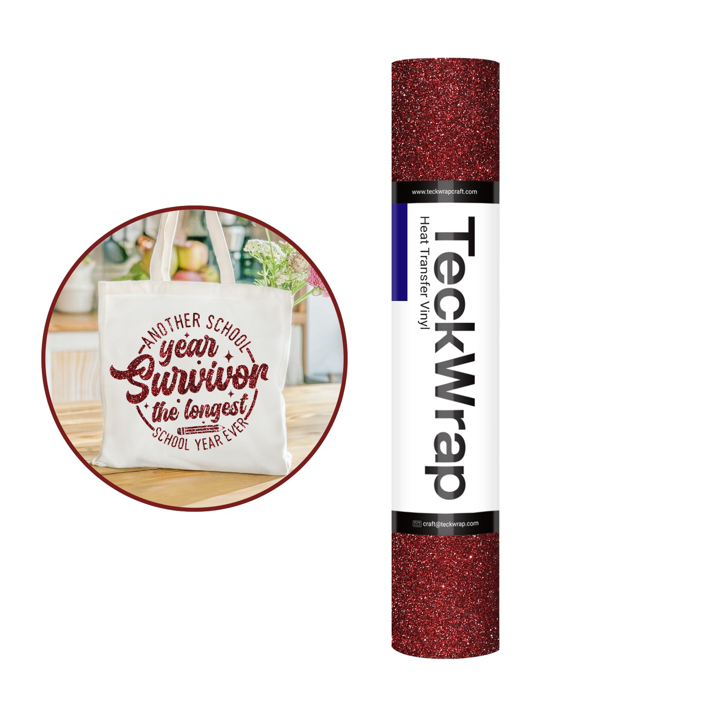 Teckwrap 10" Fancy Glitter Heat Transfer Vinyl