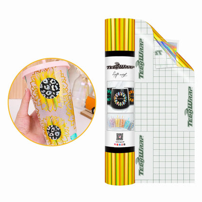 Holographic Glossy Rainbow Vinyl