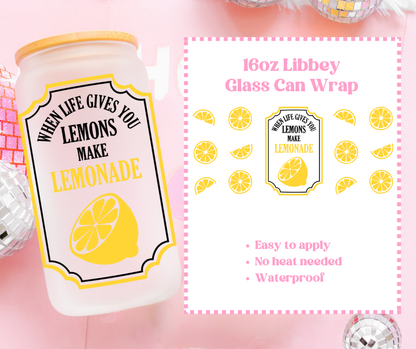 Cocktail 16oz Beer Can / Libbey UV-DTF Transfer image 6