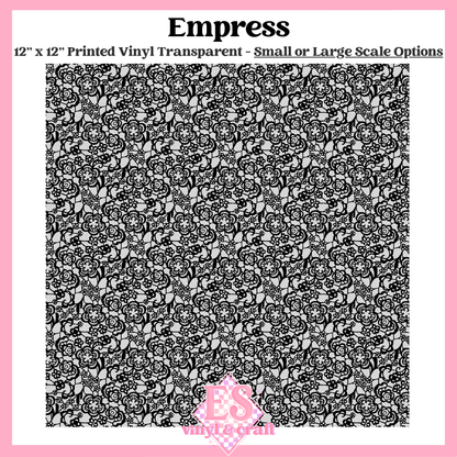Empress Transparent - Small or Large Scale Options - 12" x 12" Shee image 0