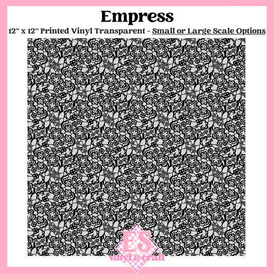 Empress Transparent - Small or Large Scale Options - 12" x 12" Shee image 0