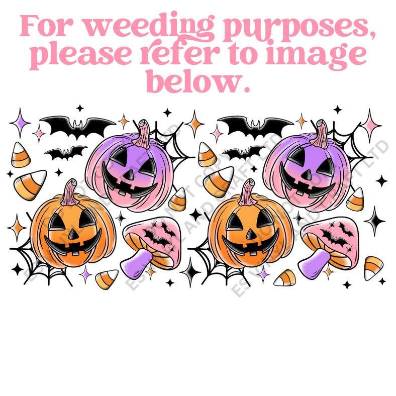 Spooky Things - 16oz Beer / Libbey Can Wrap Holographic Vinyl image 2
