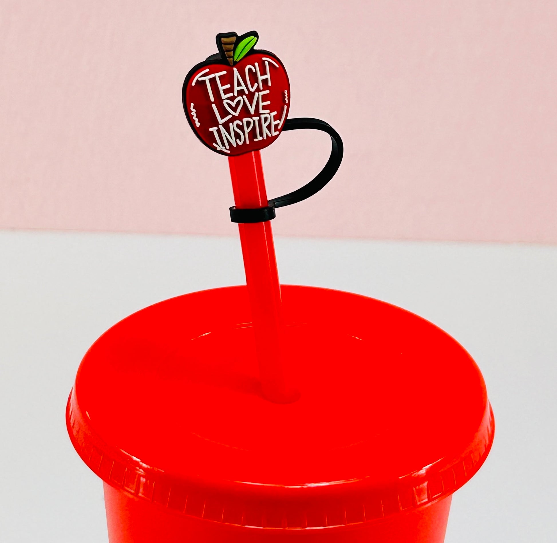 Teach, Love, Inspire - Straw Topper image 0