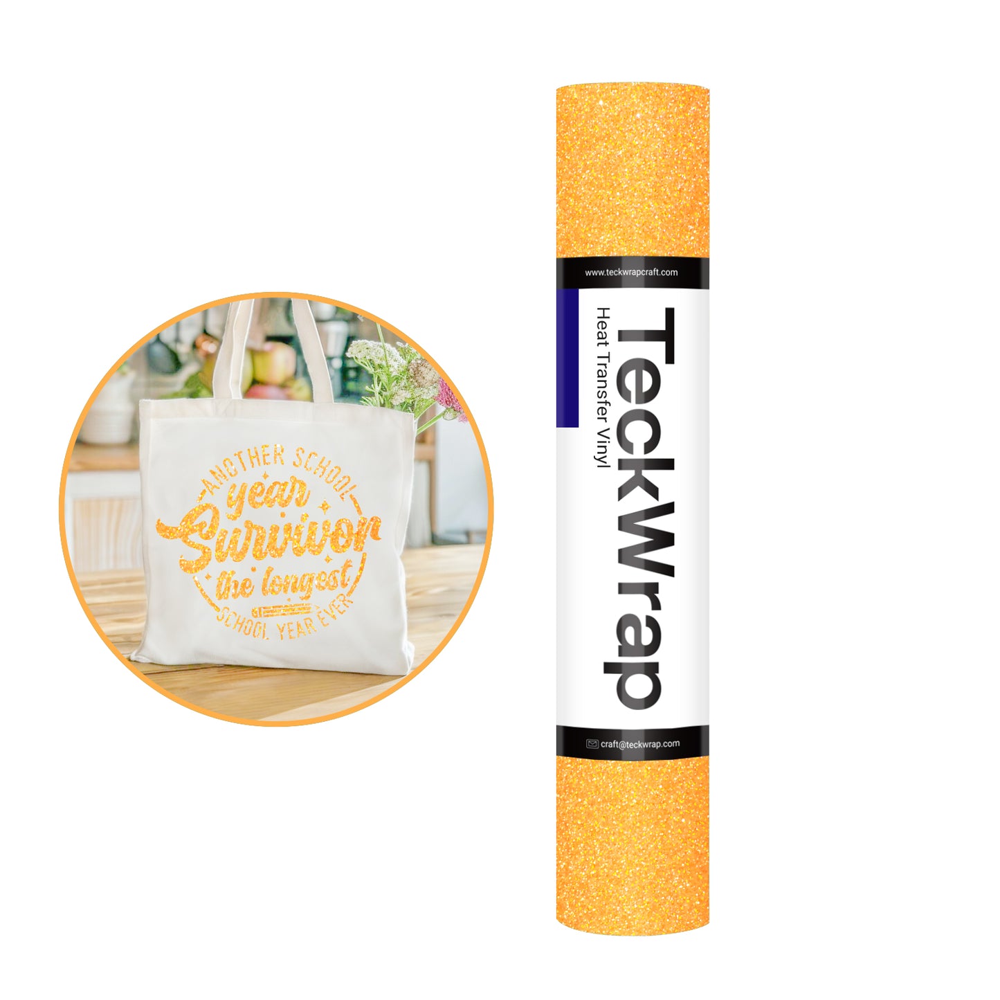 Teckwrap 10" Fancy Glitter Heat Transfer Vinyl
