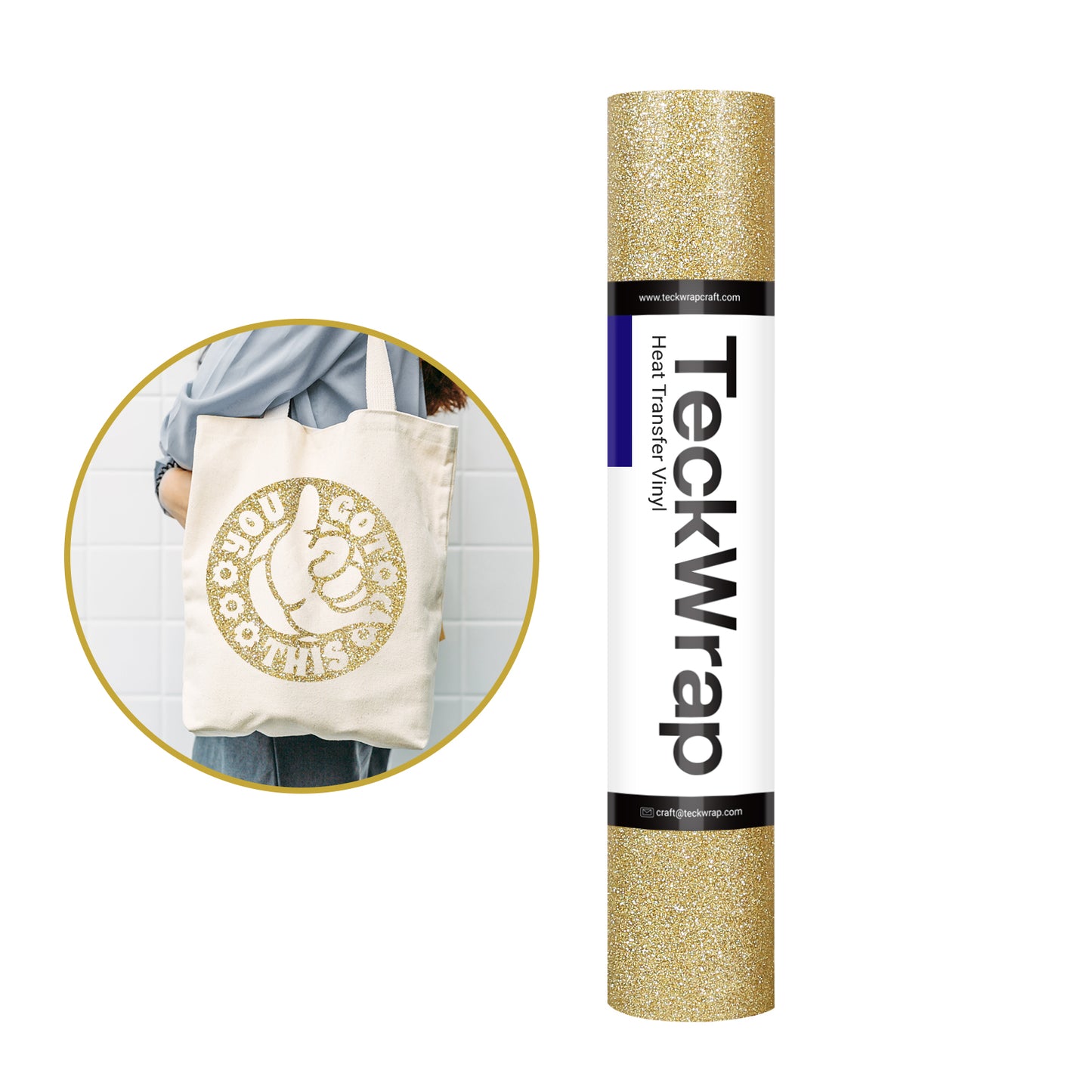 Glitter Heat Transfer Vinyl - 12''