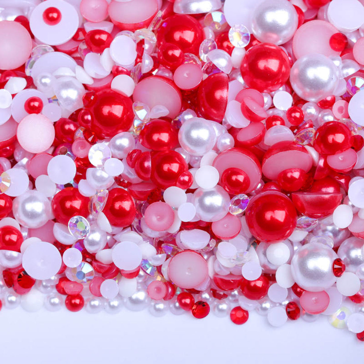 Candy Cane Lane - Pearl & Rhinestone Mix image 0