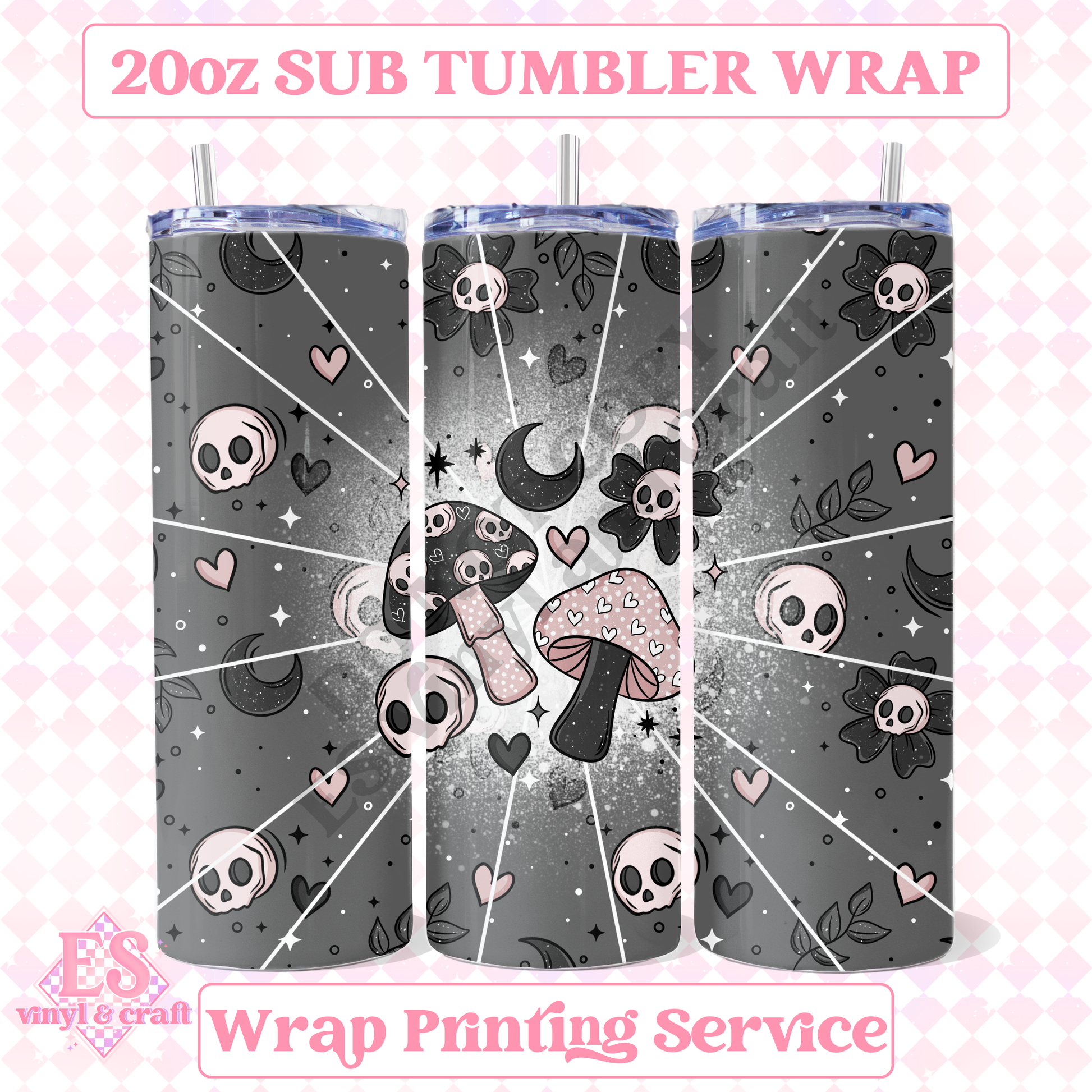 Spooky Love - Full 20oz Tumbler Sublimation Print image 0