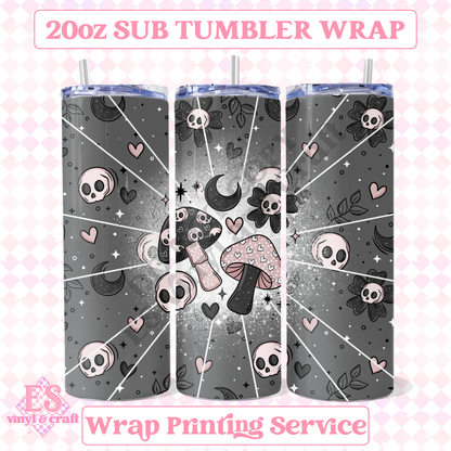 Spooky Love - Full 20oz Tumbler Sublimation Print image 0