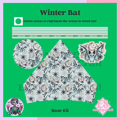 Winter Bat - 24oz Snowglobe Wrapper Kit image 4