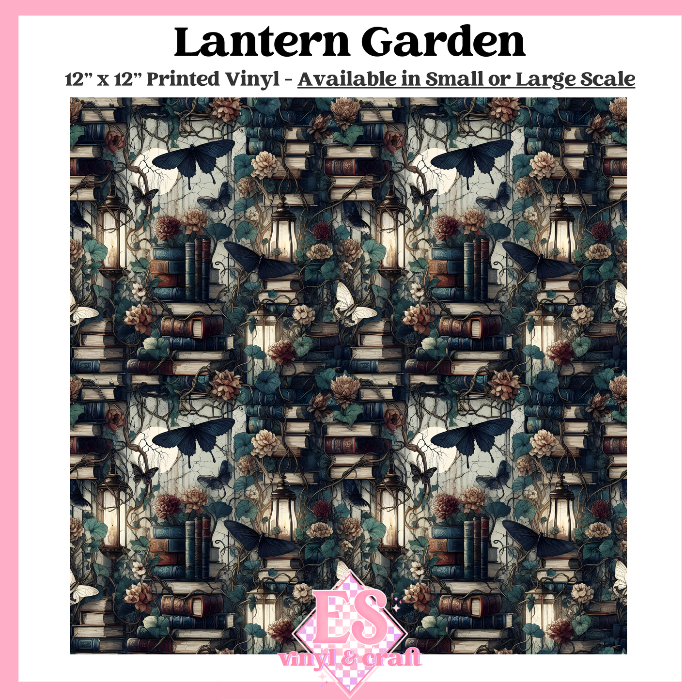 Lantern Garden - Small or Large Scale Options - 12" x 12" Sheet image 0