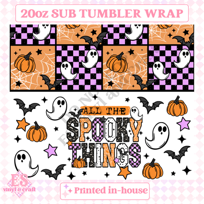 Spooky Things - Full 20oz Tumbler Sublimation Print image 1