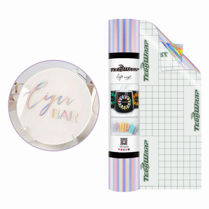 Holographic Glossy Rainbow Vinyl