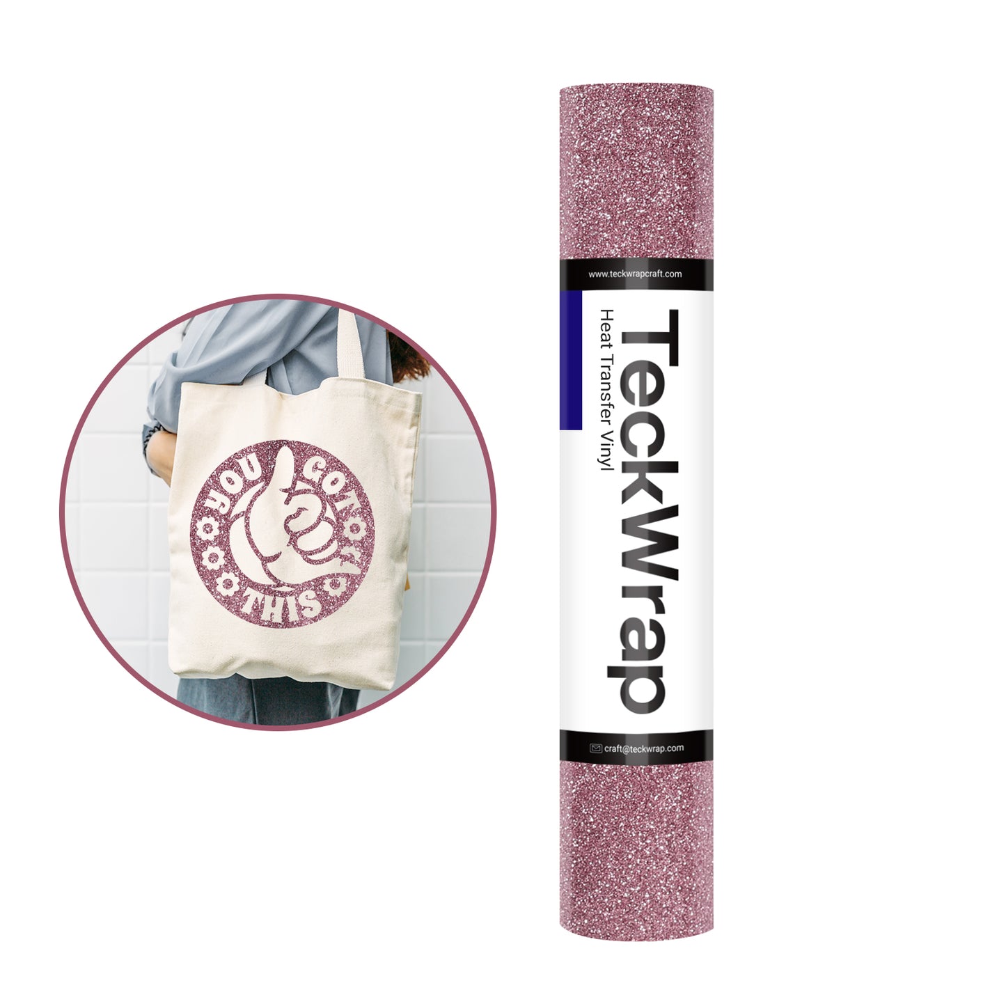 Glitter Heat Transfer Vinyl - 12''