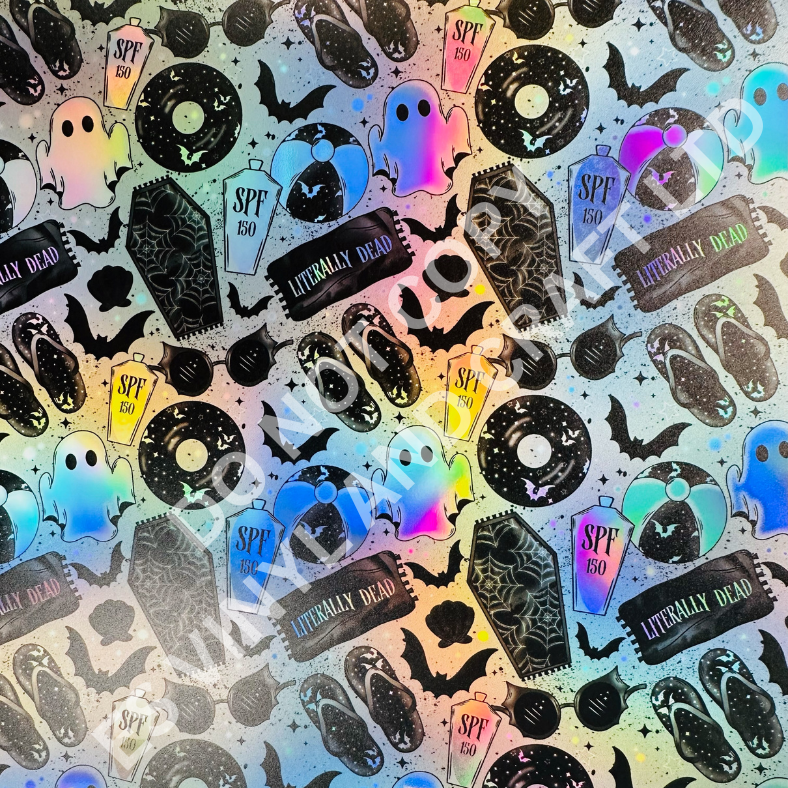 UV Printed Holographic Teckwrap Permanent Vinyl - A4 or 12" x 12" Sheet image 4