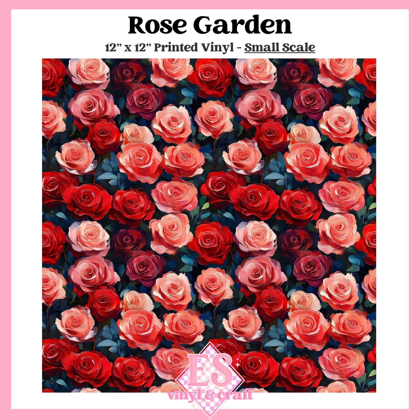 Rose Garden - Small or Large Scale Options - 12" x 12" Sheet image 1