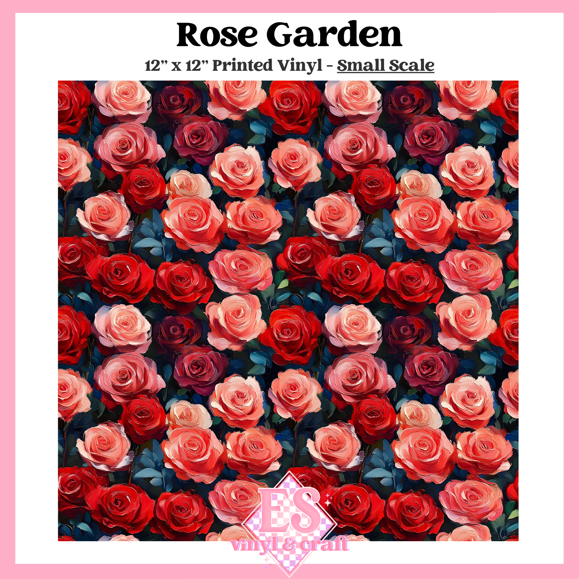 Rose Garden - Small or Large Scale Options - 12" x 12" Sheet image 1