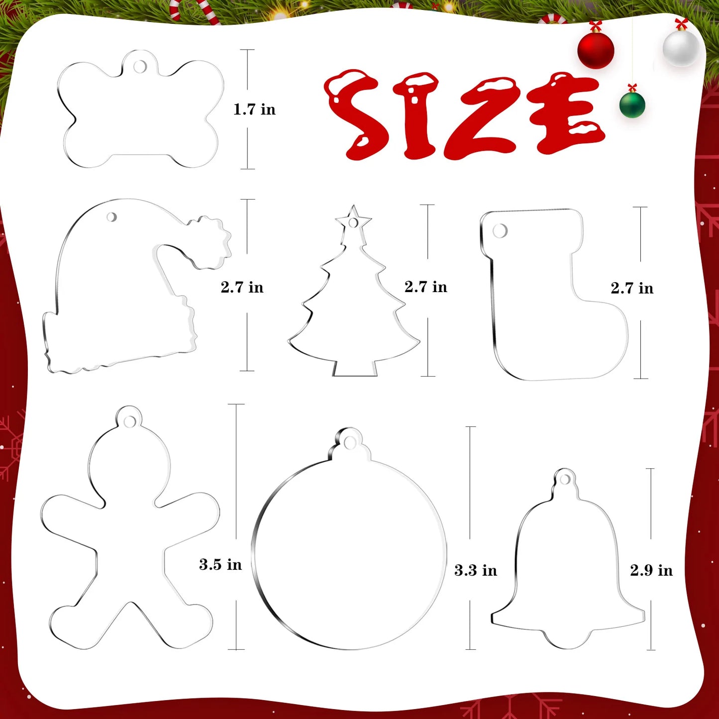 Teckwrap Christmas Acrylic Blanks & Free SVG image 7