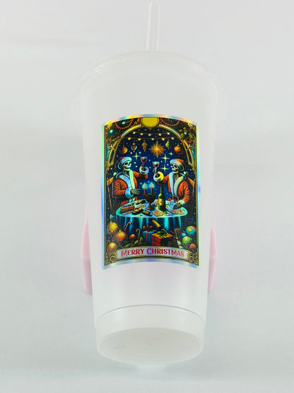 Christmas Tarot Card Decals - Holographic Rainbow Silver image 8