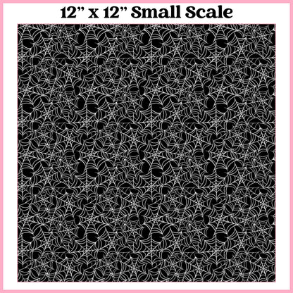 Web Black - 12"x12" Printed Self Adhesive Vinyl