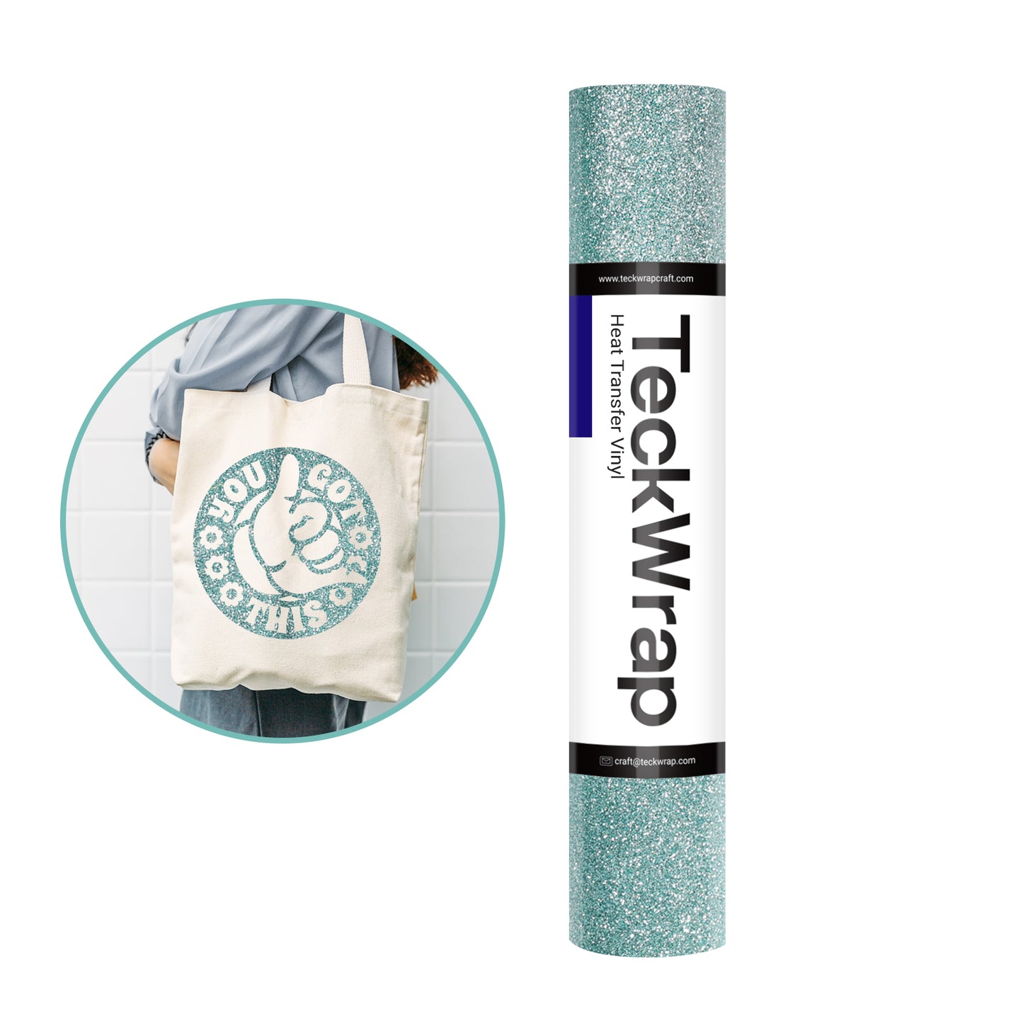 Glitter Heat Transfer Vinyl - 12''