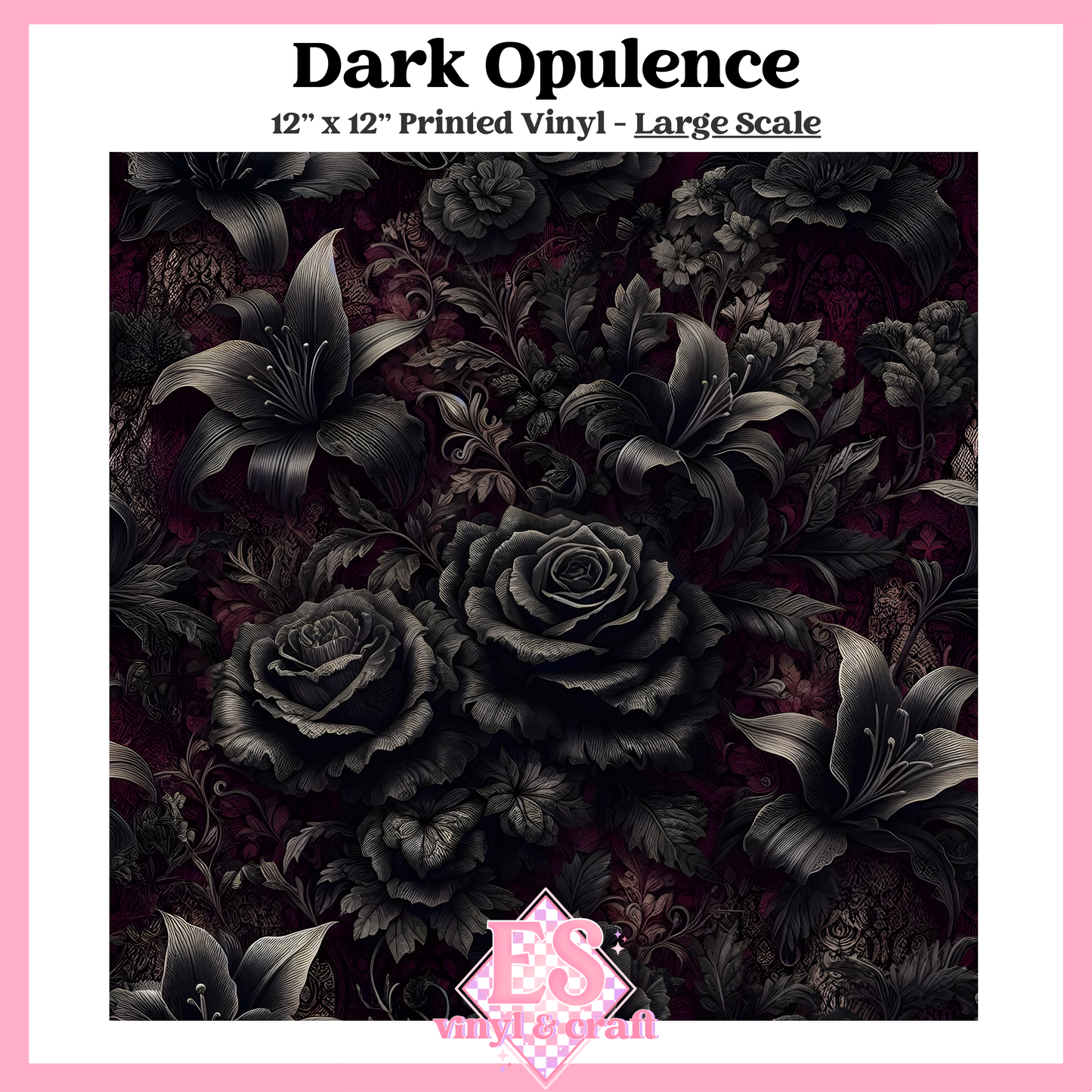 Dark Opulence - Small or Large Scale Options - 12" x 12" Sheet image 2