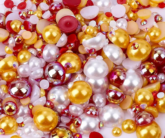 Santa's Workshop - Pearl & Rhinestone Mix image 0