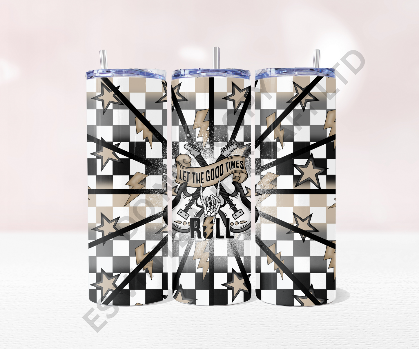 Good Times Roll - Full 20oz Tumbler Sublimation Ready To Print image 0