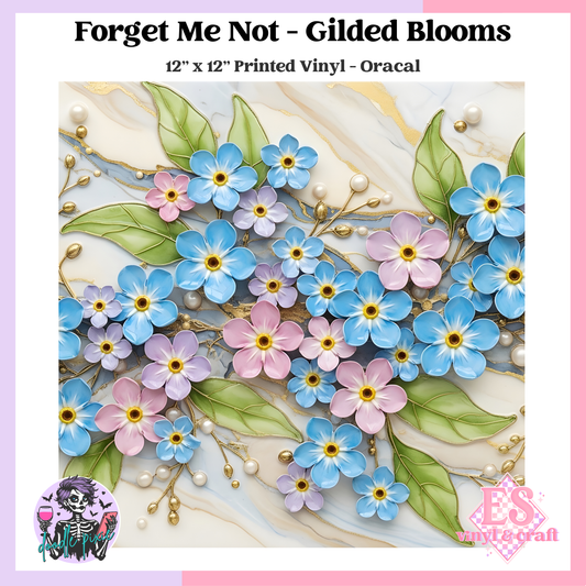 Forget Me Not - 12" x 12" Printed Vinyl image 0