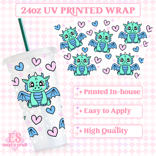 Dragon - UV Printed 24oz Cold Cup Wrap image 0