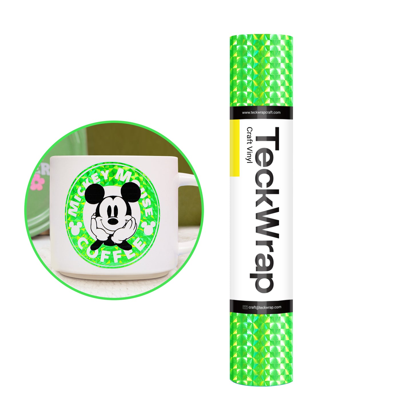 Holographic Diamond Adhesive Vinyl