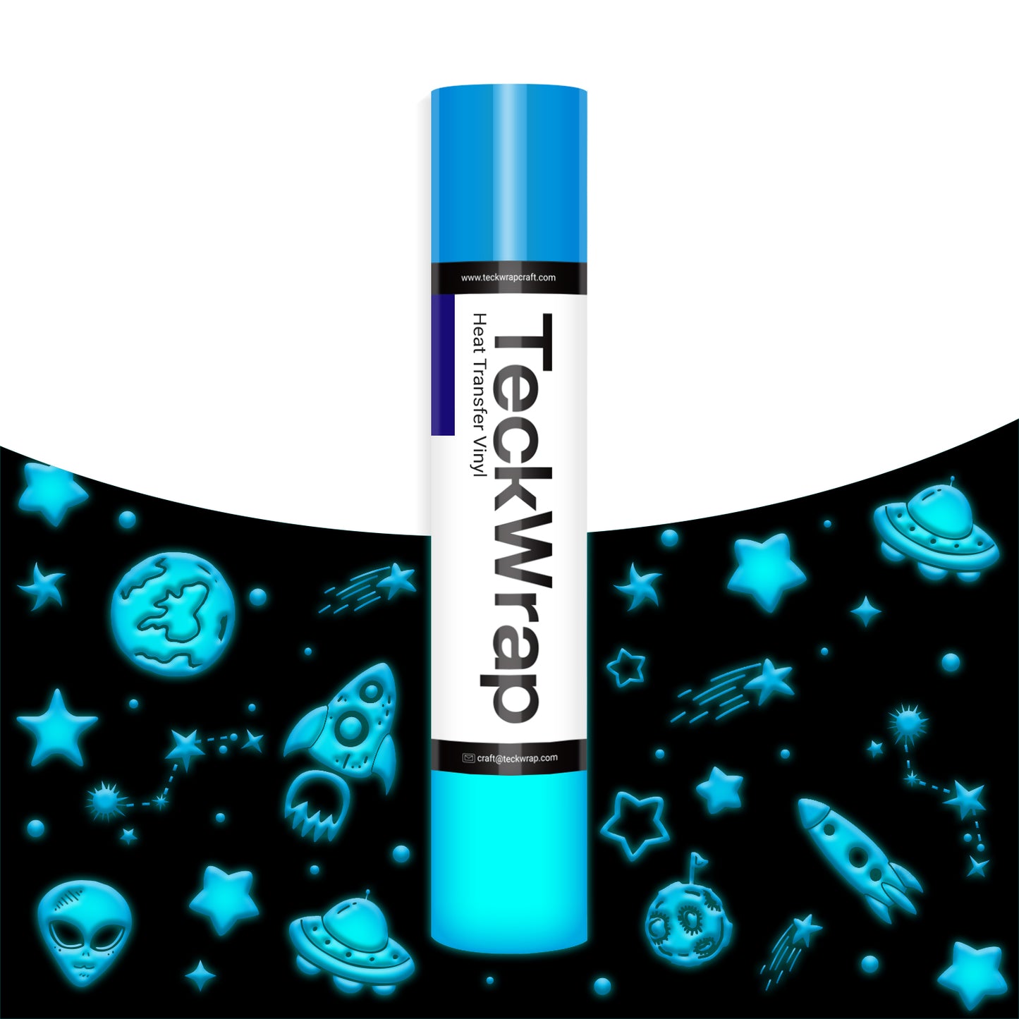 Glow in The Dark 3D Puff Heat Transfer Vinyl