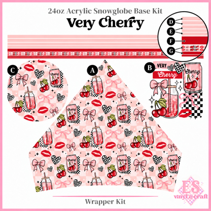 Winter Bees - 24oz Snowglobe Wrapper Kit