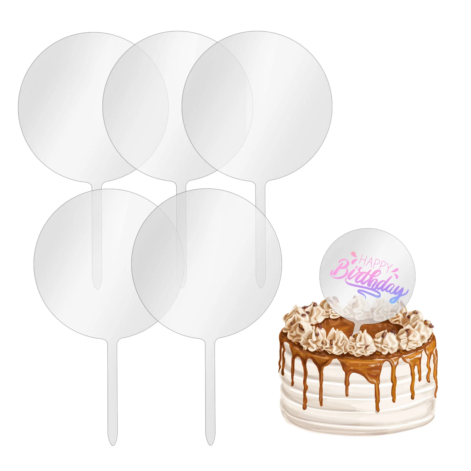 Teckwrap Cake Topper Acrylic Blanks image 5