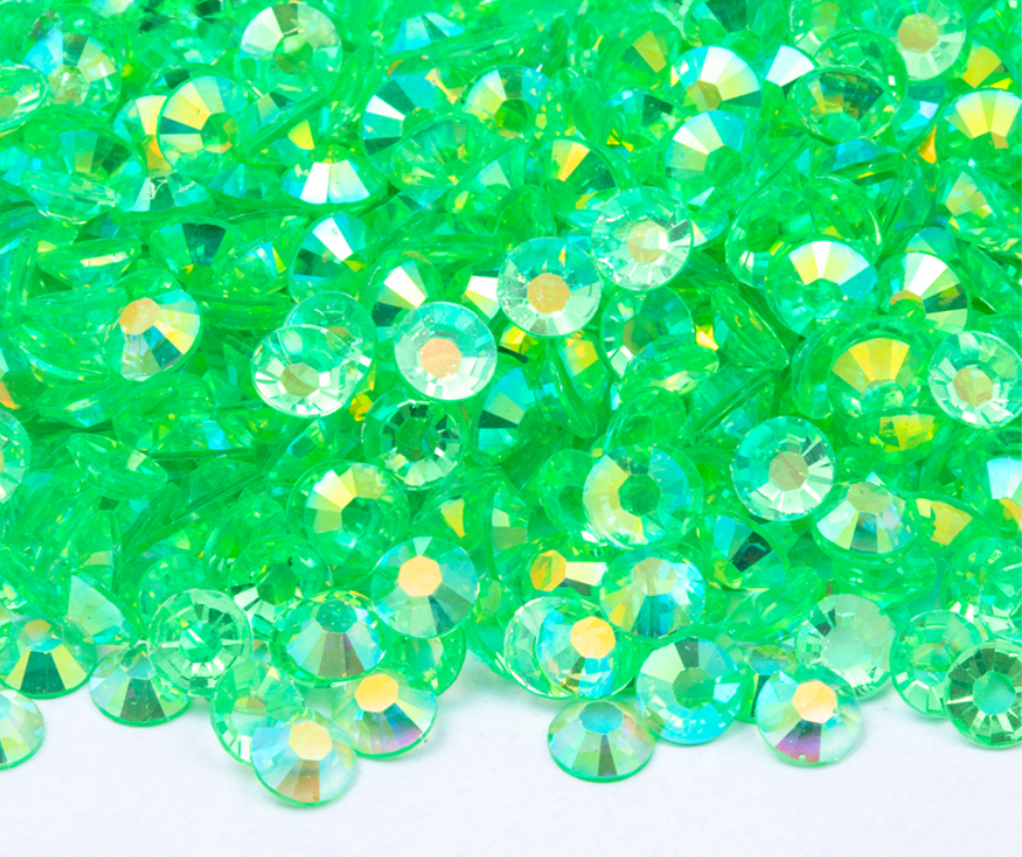 Emerald - Clear Series AB Resin Rhinestones (3mm, 4mm & 5mm) image 0