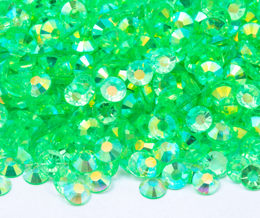 Emerald - Clear Series AB Resin Rhinestones (3mm, 4mm & 5mm) image 0
