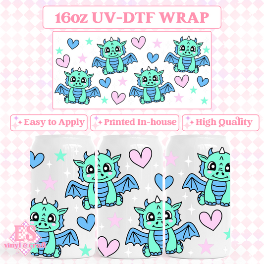 Dragon - UVDTF 16oz Libbey Can Wrap image 0
