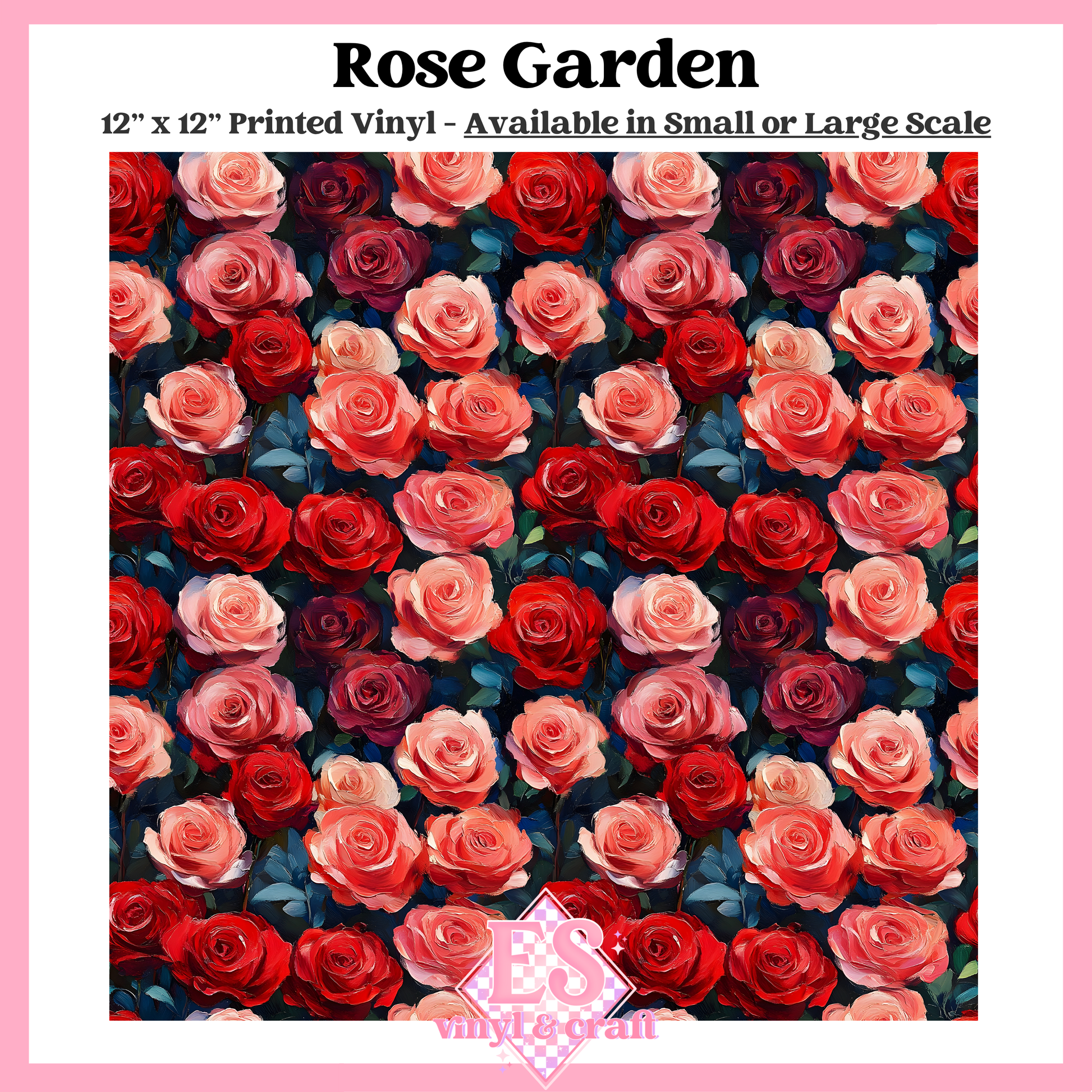 Rose Garden - Small or Large Scale Options - 12" x 12" Sheet image 0
